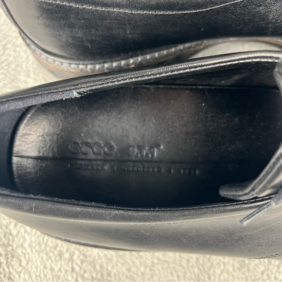 Ecco Men\'s ST.1 Hybrid Oxford Sneaker Mens Size 13 Black Leather Plain Toe Shoes main image 9